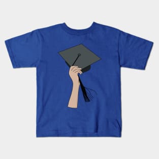 Holding the Square Academic Cap Kids T-Shirt